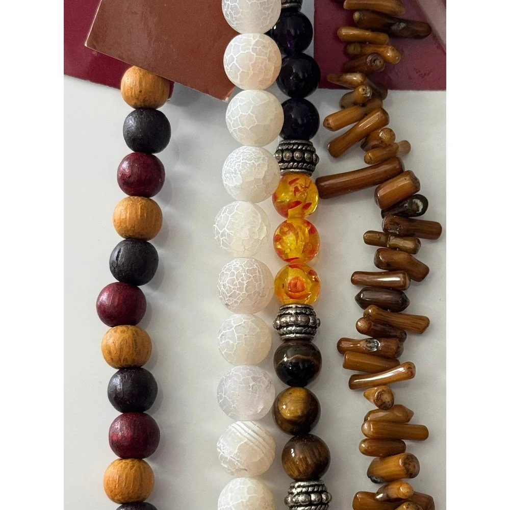 Bead Landing Semi Precious Stone Wood‎ Glass Bead Lot Miyuki Shoji Delica DIY